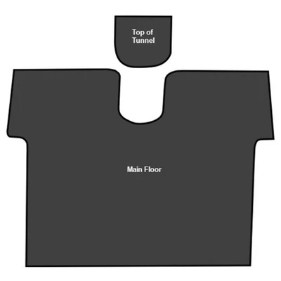 Sound Deadener for 1959 Chevrolet 3F 3700 Die Cut EVA Complete 2Pc - Image 1 of 4