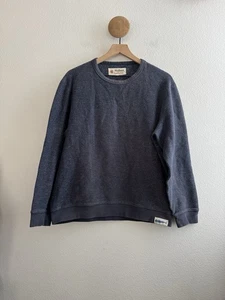 Mollusk California Mens Navy Heathered Sweatshirt Size Medium - Picture 1 of 7