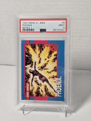 1992 Impel X-Men Series 1 PHOENIX PSA 9 Mint Card #5 Super Heroes X-Men - Image 1 of 2