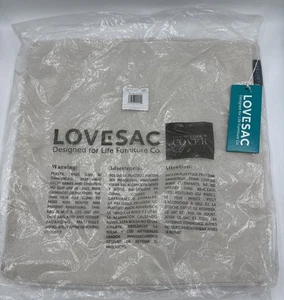 Love Sac Überwurf Kissenbezug Perlen Micro Boucle 18”x18” DIRTY Neu mit Etikett - Bild 1 von 6