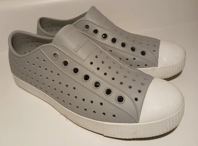 Native Shoes Jefferson Sneakers Gray/Shell White Size W9/M7 - Image 1 of 4