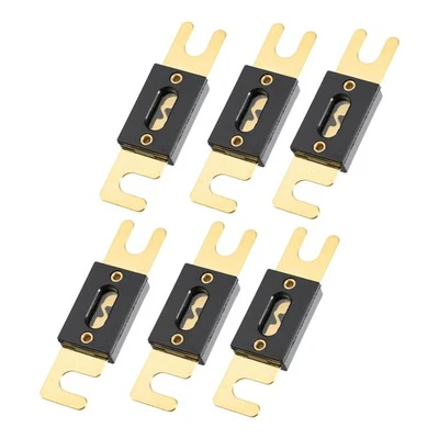 6pcs 400A Doré ANL Fusible Univerel pour Voiture Véhicule Camion Audio - Photo 1/4