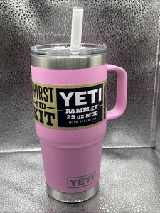 YETI Rambler 25oz Mug with Straw Lid - Power Pink BRAND NEW - Picture 1 of 4
