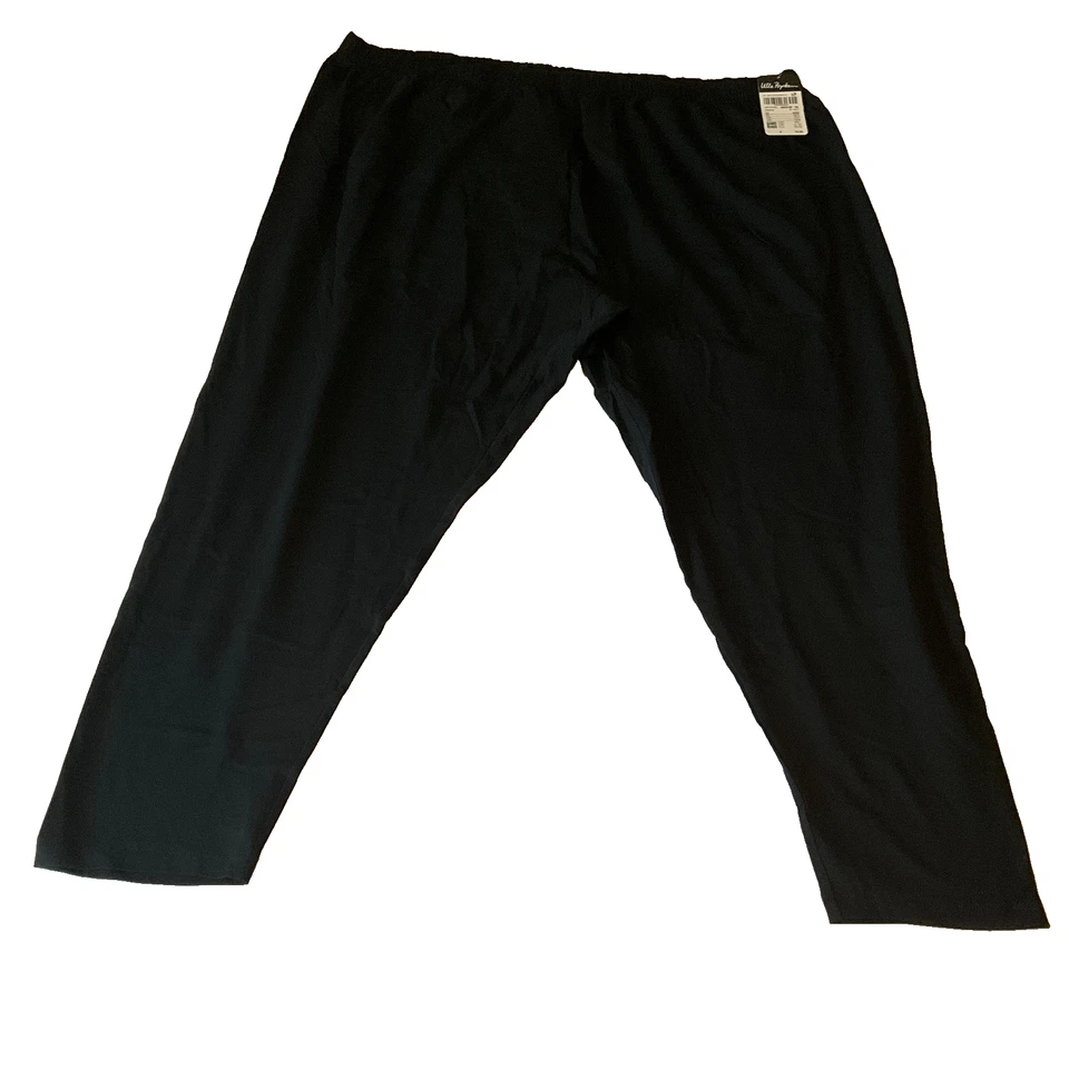 Calça Ulla Popken Feminina Tamanho 36/38 Preta Cintura Elástica Cordão - Imagem 1 de 4