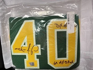 Shawn Kemp Signed Jersey Mitchell And Ness Seattle Supersonics Fanatics - Picture 1 of 9