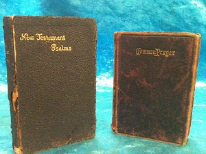 Antique Common Prayer New Testament Books Lot Of 2 Religion Psalms Pocket Ldk - Picture 1 of 11