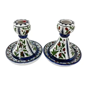 KUTAHYA Porselen Turkish Porcelain Collector Candle Candlestick Moroccan Boho c - Picture 1 of 11