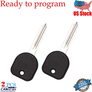 2 CHEVY SILVERADO TRUCK NEW KEY BLANK 2007 2008 2009 2010 2011 2012 2013 Chip 46 - Picture 1 of 2