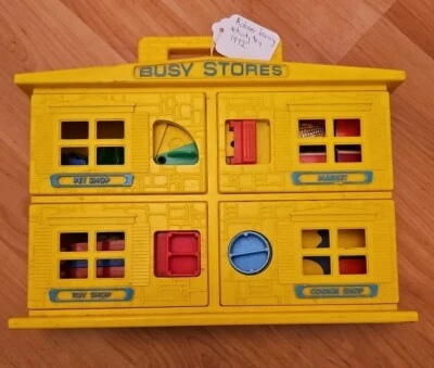 Vintage 1972 Busy Store By Kohner Learning Toys Rare Find House Yellow SAS SEE  - Image 1 of 4