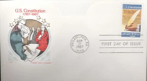 1987 FDC - Scott # 2360 - Constitución de los Estados Unidos - Farnam Cachet - Imagen 1 de 1