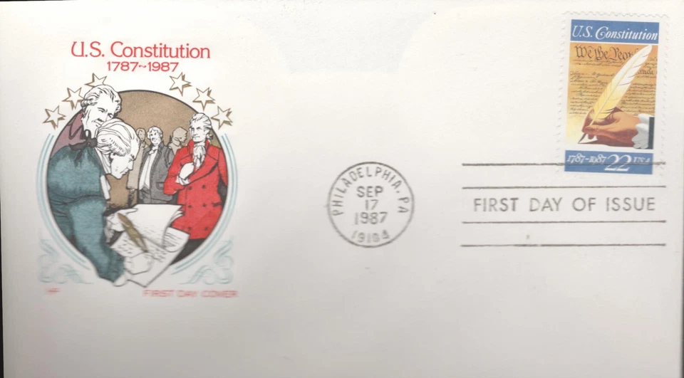 1987 FDC - Scott# 2360 - US Constitution - Farnam Cachet - Image 1 of 1