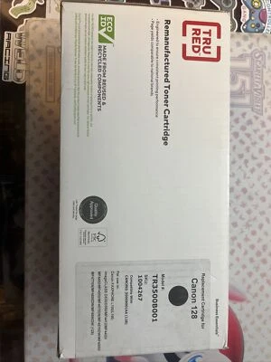 Cartucho de tóner negro Tru Red reacondicionado caja abierta* Canon 128 3500B001 Foto 1 de 2