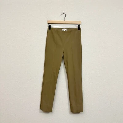 Pantalón Legging VINCE Costura Frontal Puntada Ponte Mujer Talla M Verde Salvia Recortado Preppy Foto 1 de 4