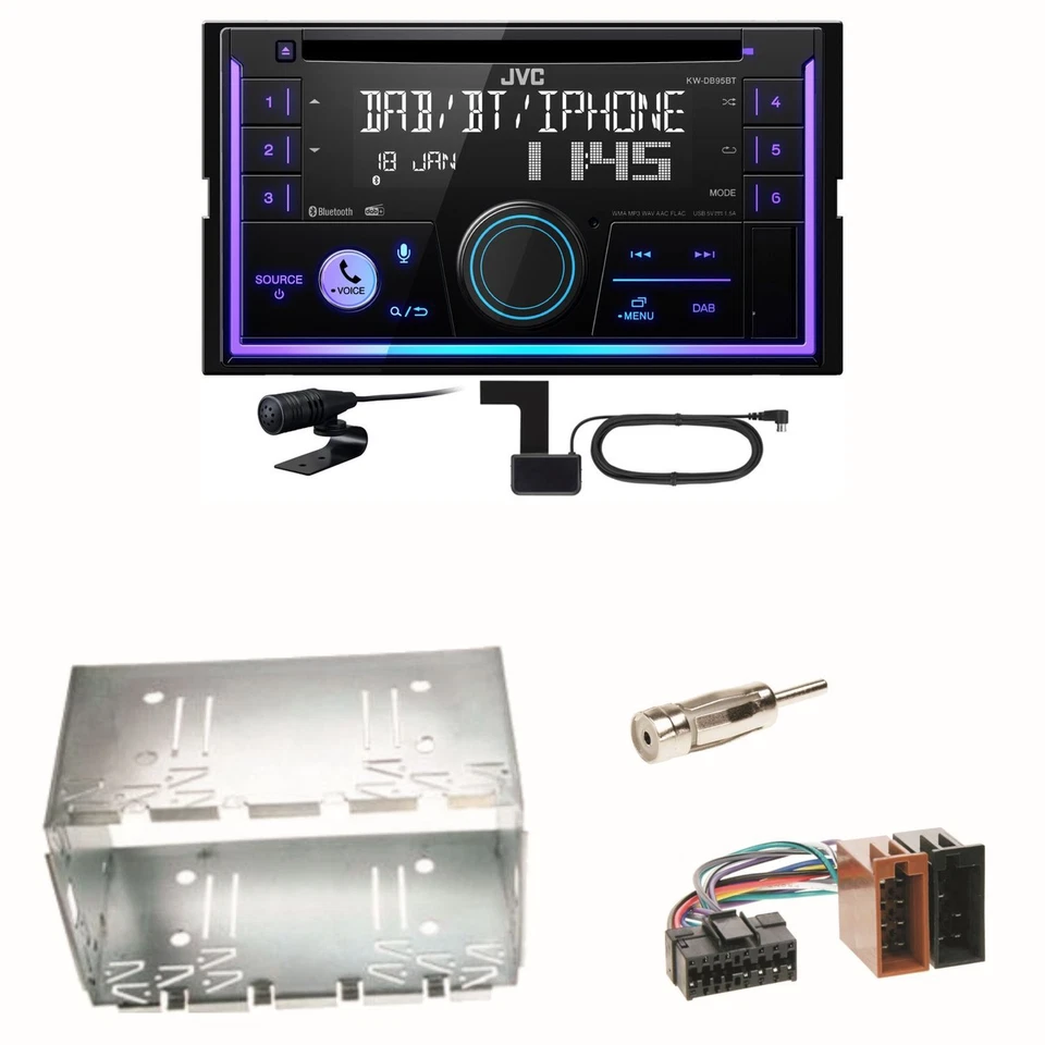 JVC KW-DB95BT Bluetooth DAB Einbauset für Mercedes Vito Viano W639 W447 Sprinter - Bild 1 von 1