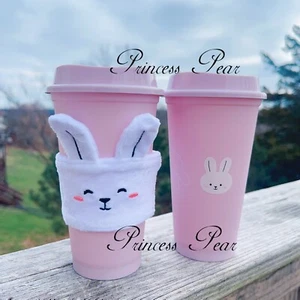 Starbucks Rabbit Reusable Cup Sleeve Stopper Bunny - Bild 1 von 8