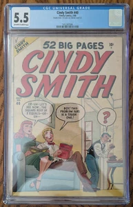 Cindy Smith 40 (1950) CGC 5,5 cremefarbene/weiße Seiten - Marvel Comics - 2x Cover - Bild 1 von 3