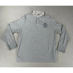 Polo por Ralph Lauren Hombres Talla XL Gris Marino EOPT y Suministro Logo Camisa Manga Larga - Imagen 1 de 11