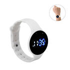 (White)Kids Digital Watch Waterproof Silicone Watchband Scratch Proof LED NIU
