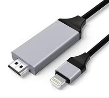 Phone to TV HDMI Cable - 8 Pin to HDMI compatible with iPhone/iPad/iPod - 6 ft