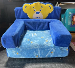 Build A Bear Sofa Chair Bed Pull Out Blue - Picture 1 of 7