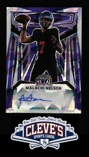 2023 LEAF METAL AUTO MALACHI NELSON 1/5 PURPLE CRACKED ICE PRIZM