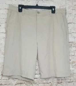 Izod Golf Mens Size 38 Short Long Stretch Lightweight Casual Activewear Beige - Picture 1 of 9