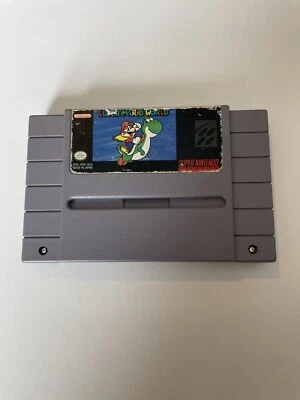 Super Mario World SNES Cartridge (1991) – Authentic Game Cartridge No Box - Image 1 of 4