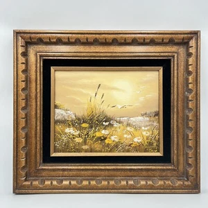 Daisies On The Beach Original Oil Acrylic Floral Painting 8 X 10 - Picture 1 of 5