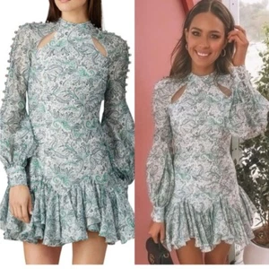 Thurley dahlia long sleeve dress size 4 - Picture 1 of 7