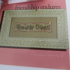 Heart in Hand FRIENDSHIP Wee One Series Cross Stitch Leaflet w 5 Buttons - Picture 1 of 3