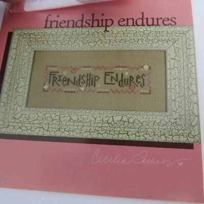 Heart in Hand FRIENDSHIP Wee One Series Cross Stitch Leaflet w 5 Buttons - Image 1 of 3