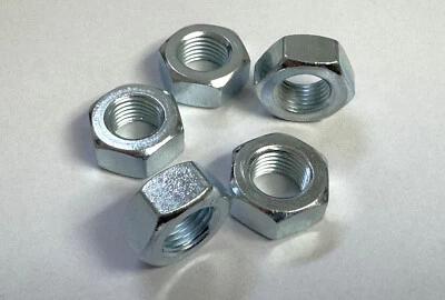 M14 x 1,5 Sechskantmuttern ( 5 Stück ) verzinkt Muttern FEINGEWINDE DIN 934 - Bild 1 von 2
