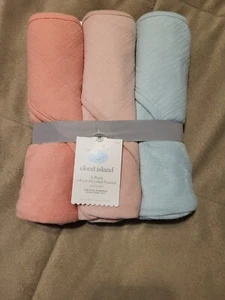 Infant Baby Hooded Bath Towel 3pk Set Target Cloud Island - Picture 1 of 1