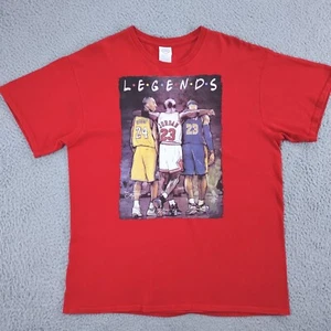 Legends T Shirt Mens Large Red Kobe Bryant Michael Jordan LeBron James Friends - Picture 1 of 22