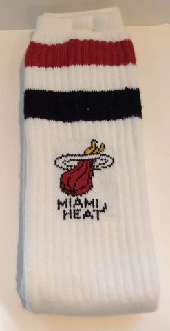 Vintage Basketball Men’s Miami Heat Tube Socks NEW Cover