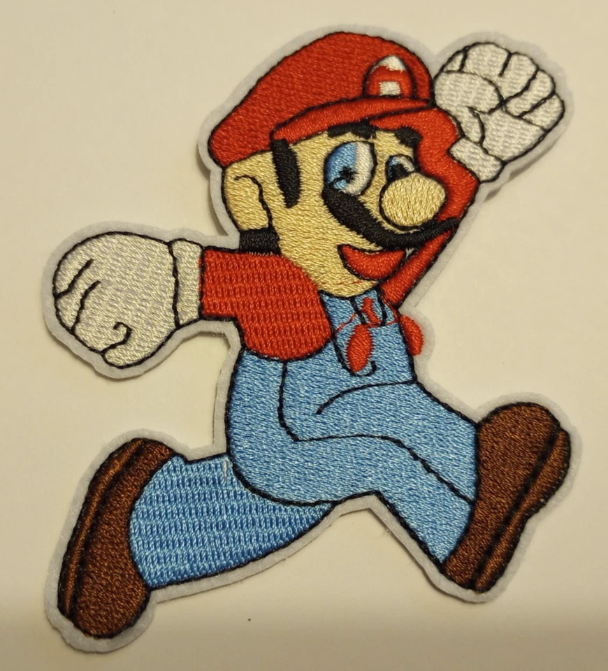 Mario~Nintendo~Embroidered Applique Patch~Donkey Kong~3 1/8" x 3 3/4"~Iron Sew - Image 1 of 1