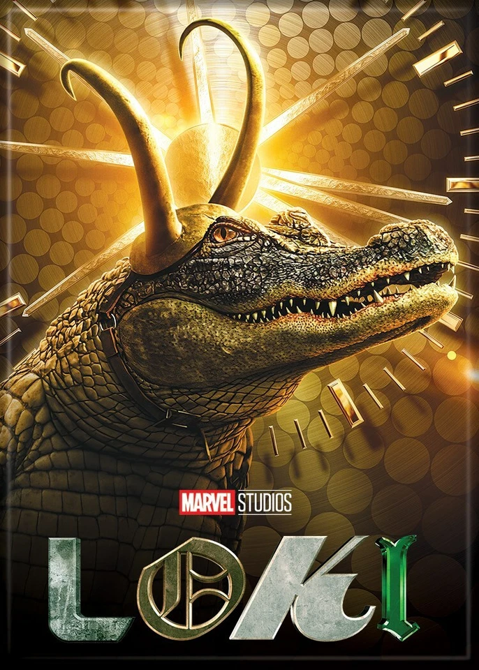 ATA BOY MARVEL STUDIO'S LOKI COCODRILO IMÁN 2.5” X 3.5” NUEVO Foto 1 de 1