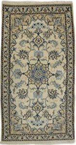 Handmade Nain Oriental Rug Classic Floral Design Vintage Style Carpet 2'4X4'5 ft - Picture 1 of 9