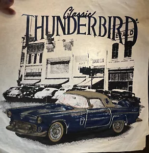 "Camiseta Thunderbird clásica 1986 rara transferencia 11"" X 12""" - Imagen 1 de 3
