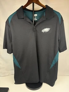 Philadelphia Eagles Poloshirt Herren Large Schwarz Grün NFL Football Kurzarm - Bild 1 von 7