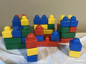 Lego Duplo Primo Lot Baby/Toddler Building Blocks Lot Of 37 Pieces - Picture 1 of 5