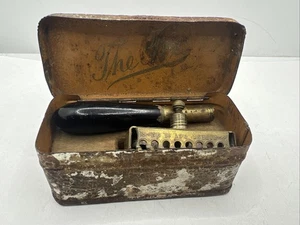 Rara navaja de seguridad antigua alemana Fox The Fox con estuche original patente de 1892 - Imagen 1 de 16