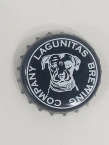 Bottle Cap Crown Black & White Dog Lagunitas Brewing Company CA Beer Brewery - Picture 1 of 1