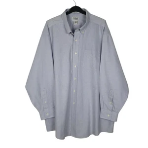 Camicia blu L.L.BEAN manica lunga casual cotone uomo XXL - Foto 1 di 4