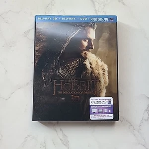 The Hobbit: NEW The Desolation of Smaug BLU-RAY 3D, DVD With Slipcover 2013 - Picture 1 of 9