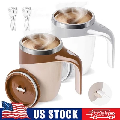 Taza de café con agitación automática recargable, taza de café con agitación magnética automática, taza de café Foto 1 de 4