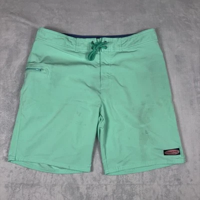 Pantalones Cortos de Tabla Vineyard Vines Para Hombre Talla 34 Verde Agua Natación Atléticos Foto 1 de 4