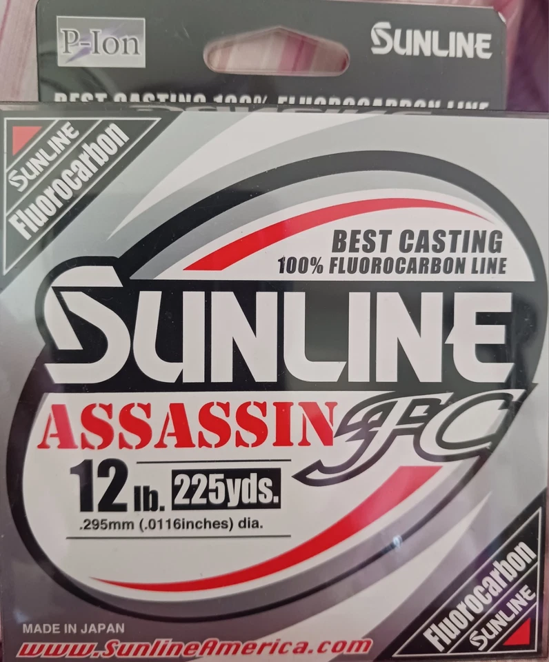 Sunline Assassin FC Fluorocarbon Fishing Line Clear 225 yd - Image 1 of 2