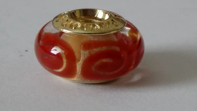Pandora 14ct Gold Murano Gold Swirl Charm - Image 1 of 4
