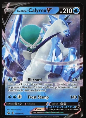 Ice Rider Calyrex V - SWSH130 - Sword & Shield Black Star Promo - Pokemon Card - Image 1 of 2